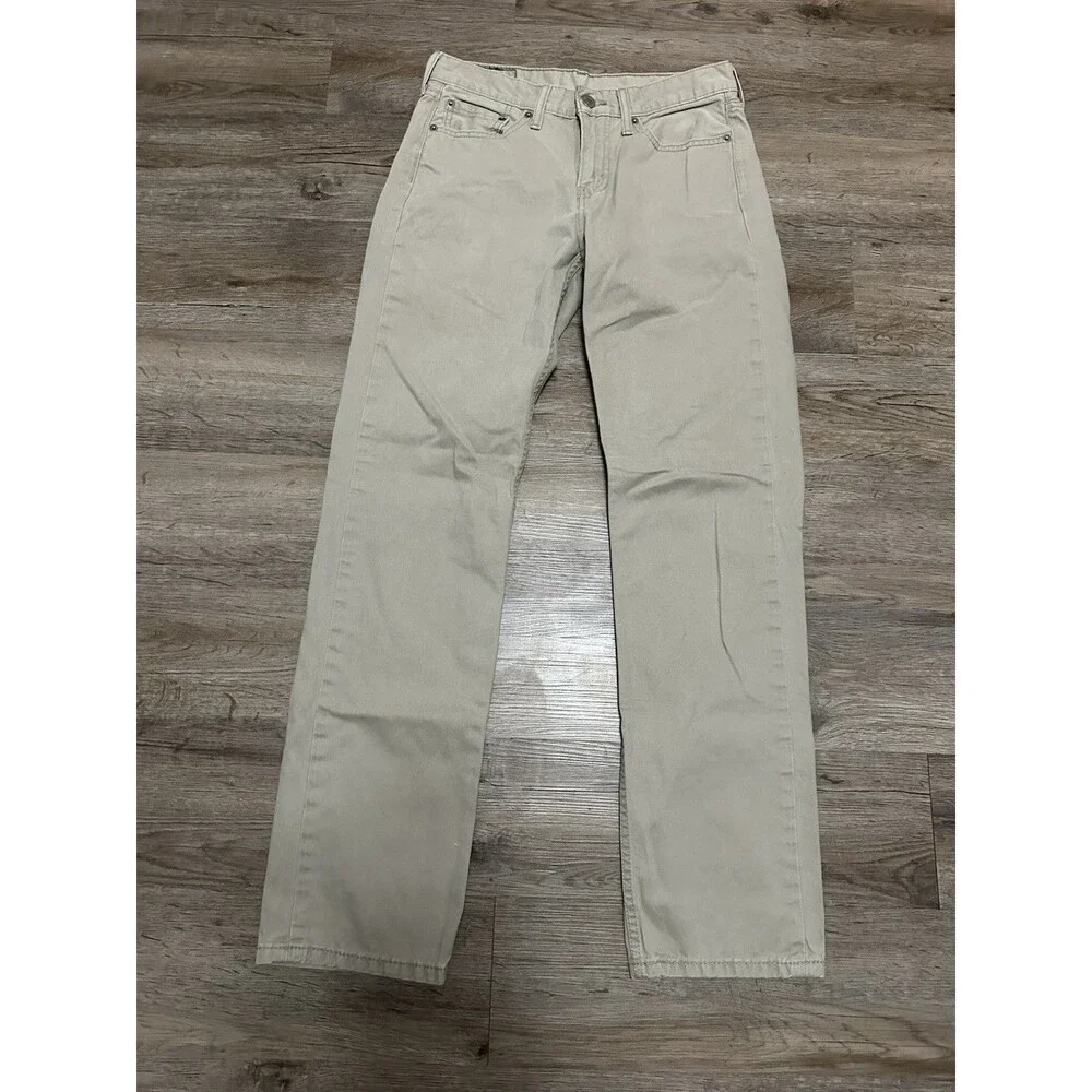 Levis 514 Jeans Mens 29x32 Tan Regular Straight Mid Rise‎ Preppy Khaki